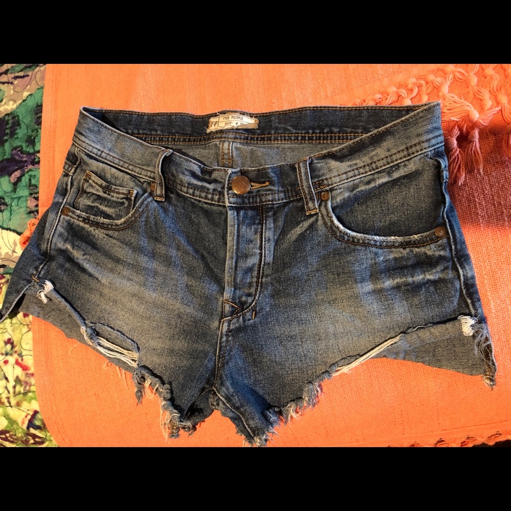 Free People Cut Off Jean Shorts size 27